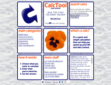 Tablet Screenshot of calctool.org
